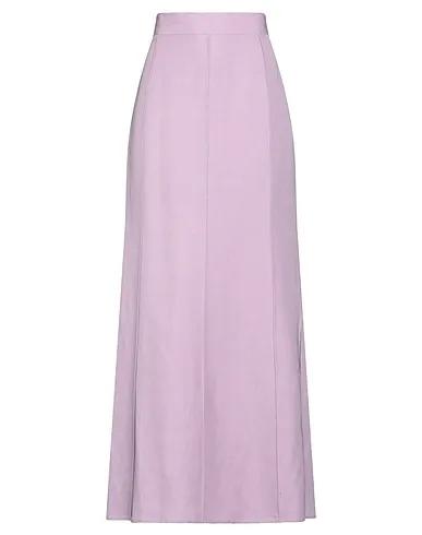 Lilac Plain weave Maxi Skirts