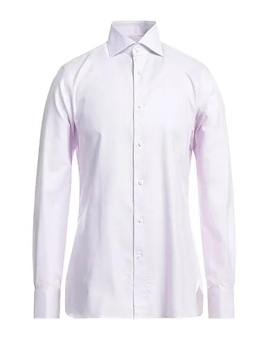 Lilac Plain weave Patterned shirt