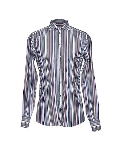 Lilac Plain weave Striped shirt