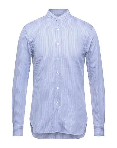 Lilac Plain weave Striped shirt