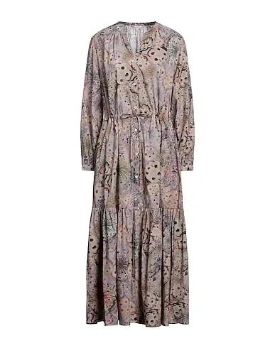 Lilac Poplin Long dress