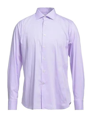 Lilac Poplin Solid color shirt