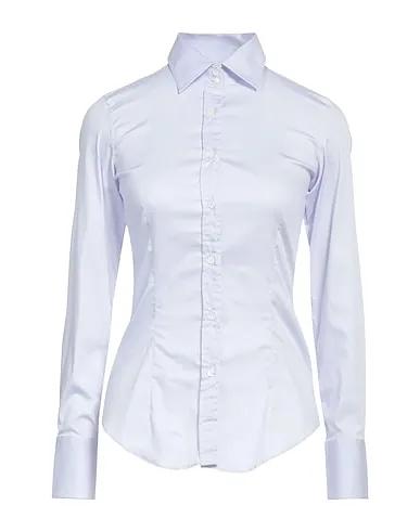 Lilac Poplin Solid color shirts & blouses