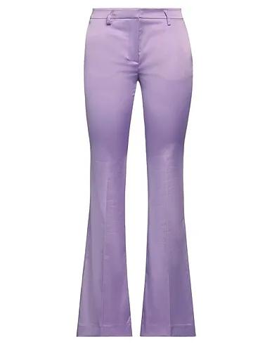 Lilac Satin Casual pants