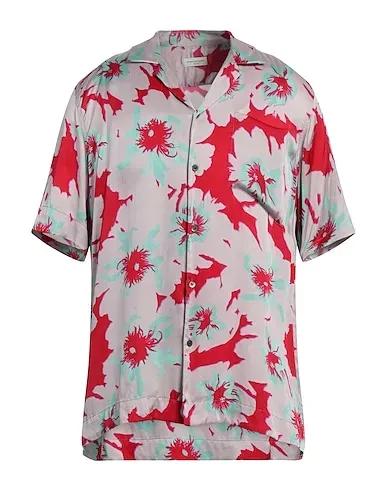 Lilac Satin Patterned shirt