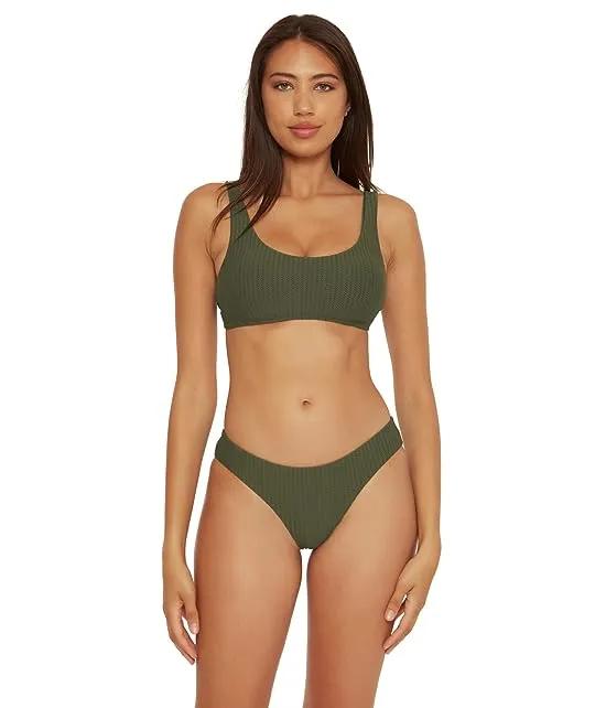 Line in The Sand Harley Rib Textured Strappy Scoop Bra