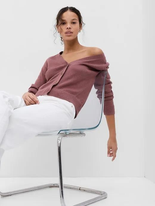 Linen-Blend Cardigan