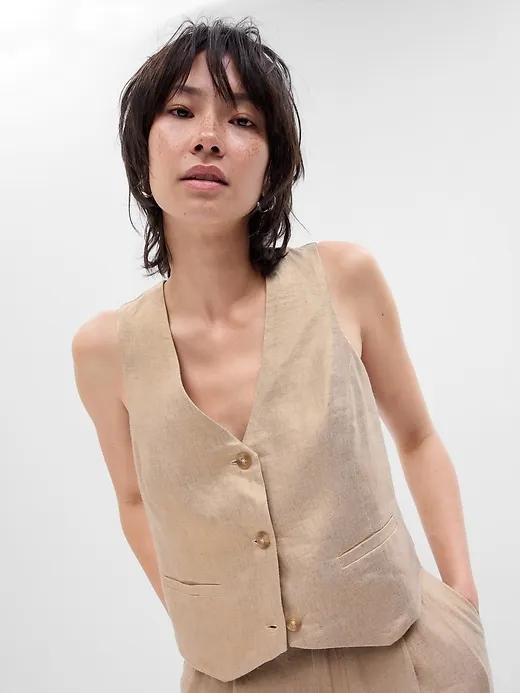 Linen-Cotton Vest