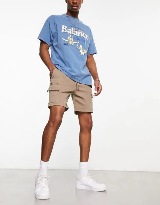 linen look rustic short in sand