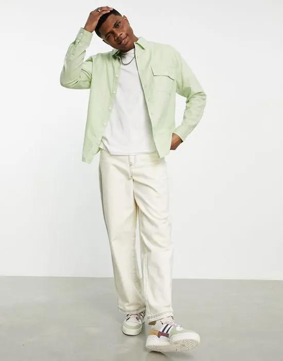 linen shirt in green