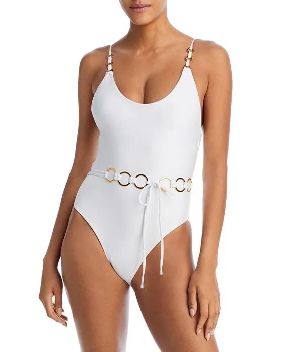 Link Belted One Piece Swimsuit - 100% Exclusive