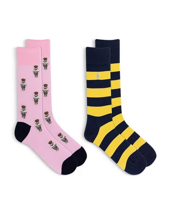 Logo Crew Socks, Pack of 2