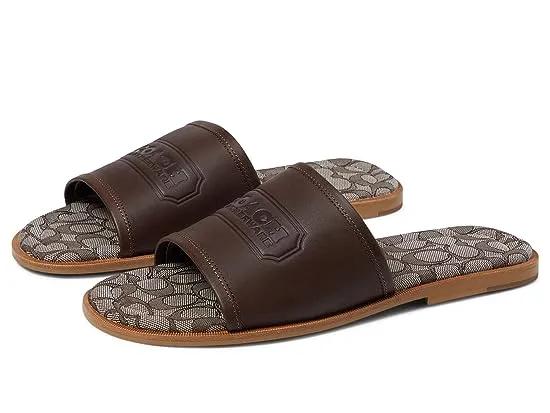 Logo Leather Sandal