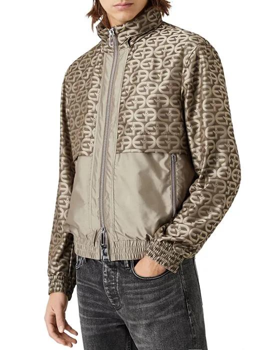 Logo Print Blouson Jacket