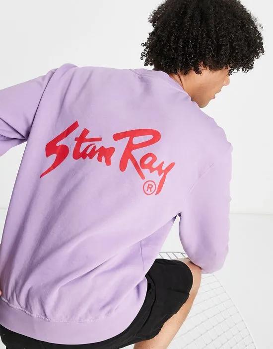 logo sweatshirt in purple