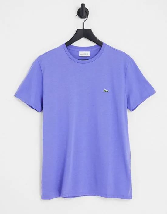logo T-shirt in purple