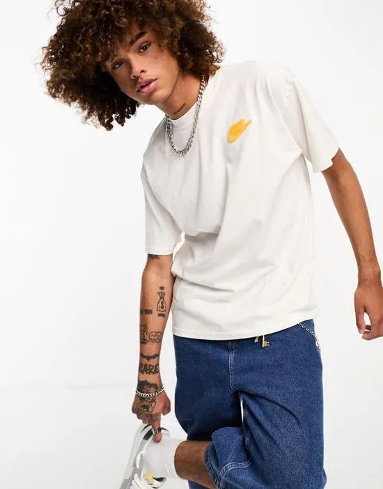 logo t-shirt in stone