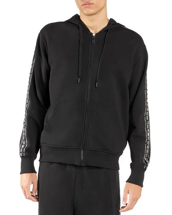 Logo Tape Zip Hoodie