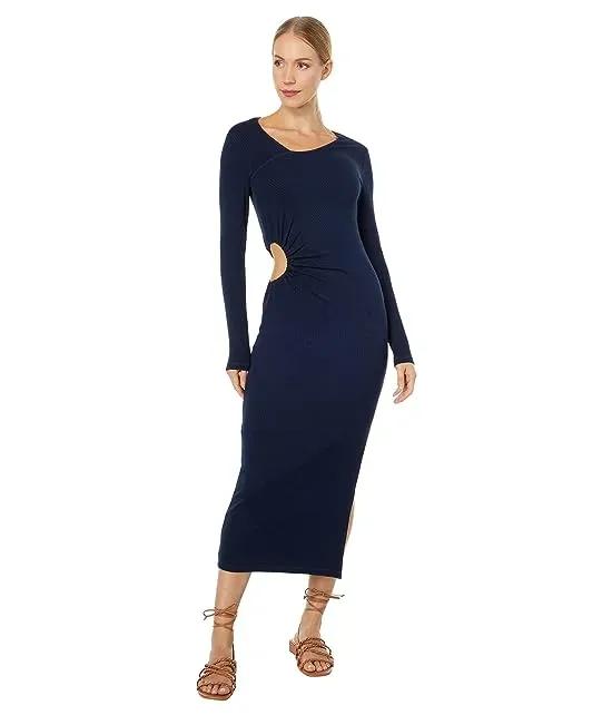 Long Sleeve Side Cutout Dress