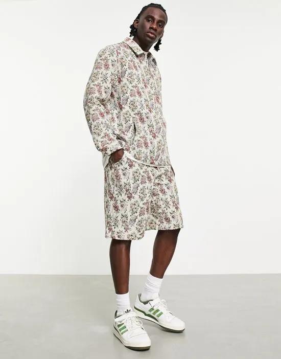 longline tapestry shorts - part of a set