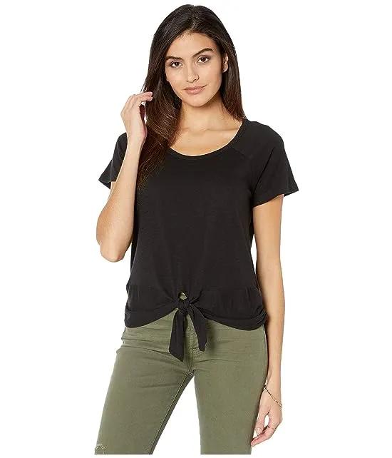 Lou Ruched Tie Tee