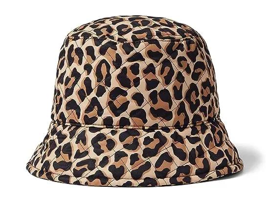 Lovely Leopard Quilted Nylon Bucket Hat