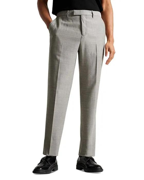 Lucciat Slim Fit Herringbone Trousers