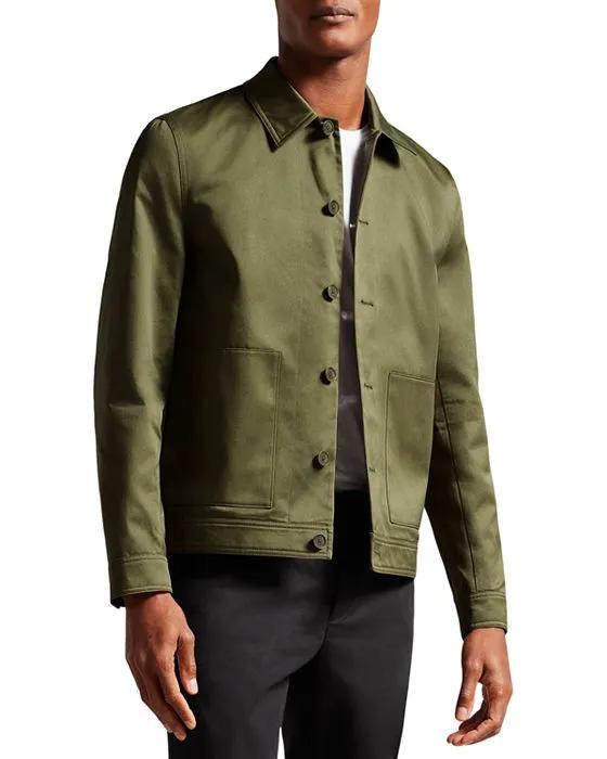 Lucian Slim Fit Cotton Sateen Jacket