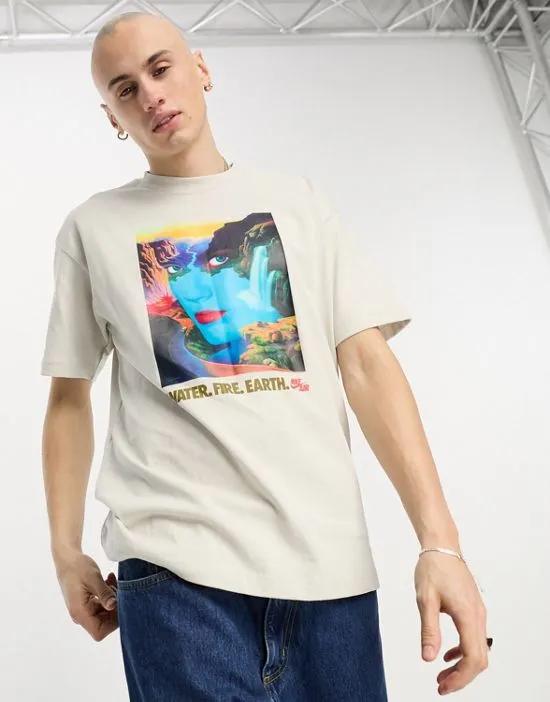 M90 Bring It Out T-shirt in beige