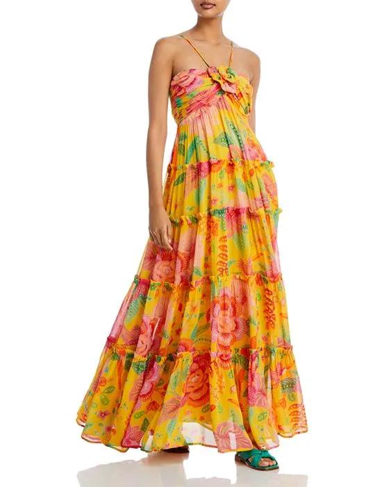 Macaw Bloom Maxi Dress