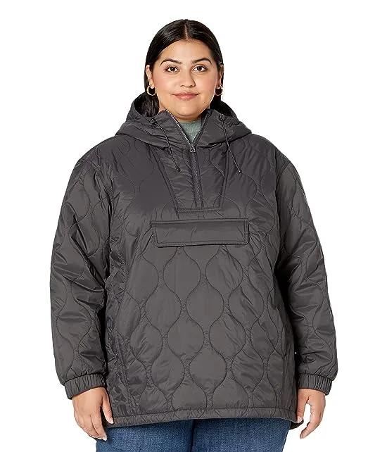 Madewell Plus Airpuff Quilted Packable Popover Puffer Jacket