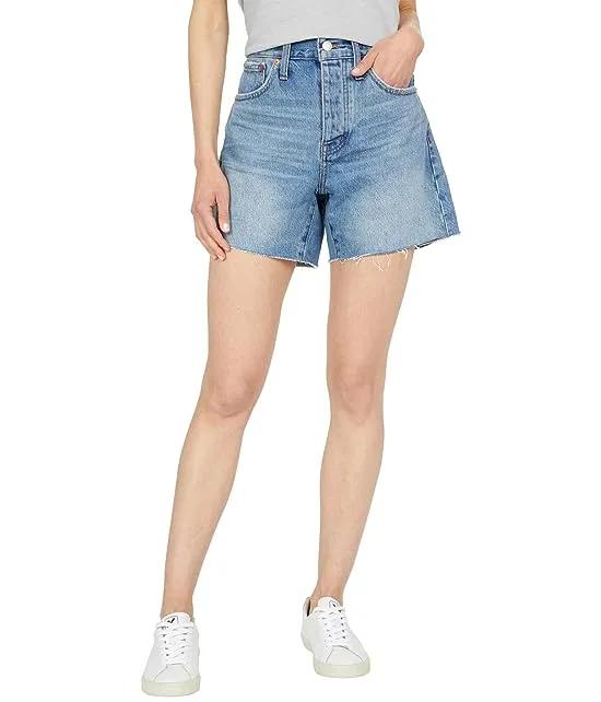 Madewell Relaxed Mid-Length Denim Shorts in Scottsburg Wash