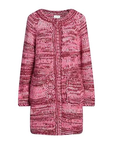 Magenta Knitted Coat