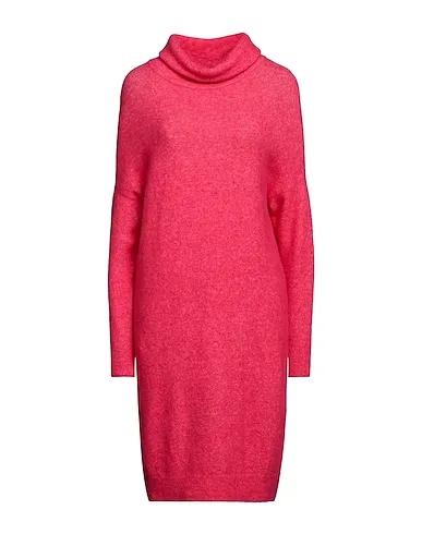 Magenta Knitted Short dress