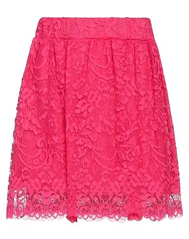 Magenta Lace Mini skirt