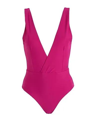 Magenta One-piece swimsuits KARL DNA DEEP V SWIMSUIT
