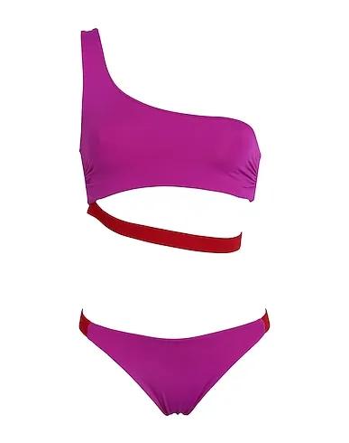 Magenta Synthetic fabric Bikini