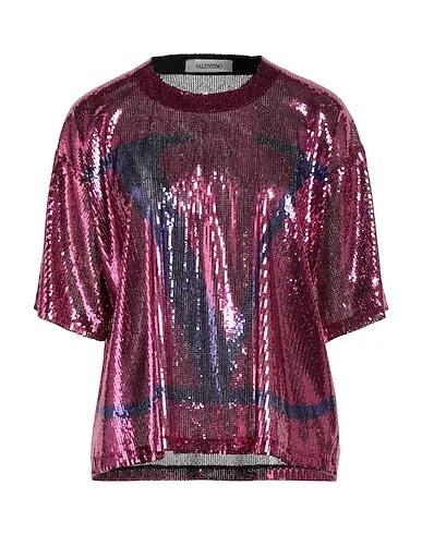 Magenta Tulle Blouse