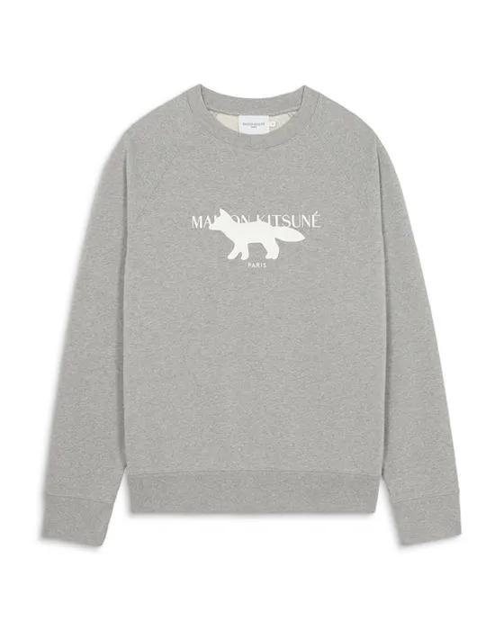 Maison Kitsune Profile Fox Stamp Sweatshirt