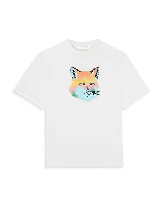 Maison Kitsune Vibrant Fox Head Easy Tee