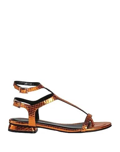 Mandarin Leather Flip flops