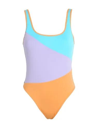 Mandarin One-piece swimsuits RX Costume intero Colorblock Party One Piece
