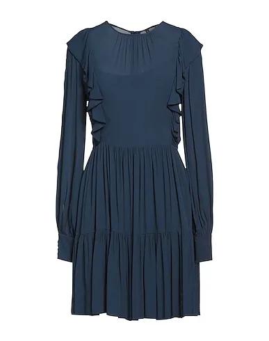 MANILA GRACE | Slate blue Women‘s Short Dress