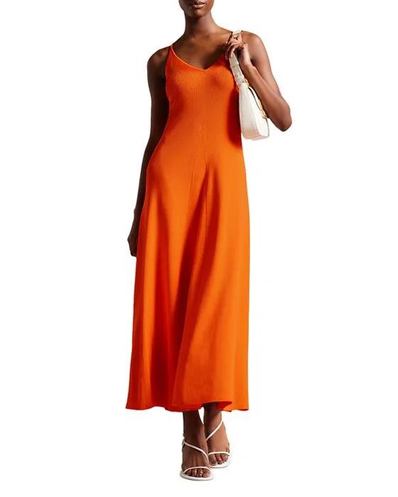 Marrlyy Ribbed Knit Maxi Dress