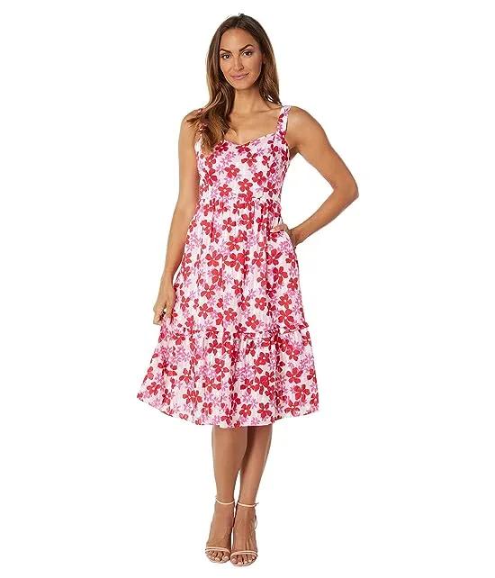 Martie Tie Back Dress in Exploded Daisies