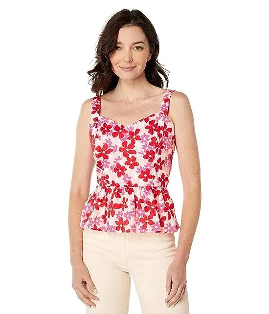 Martie Tie Back Top in Exploded Daisies