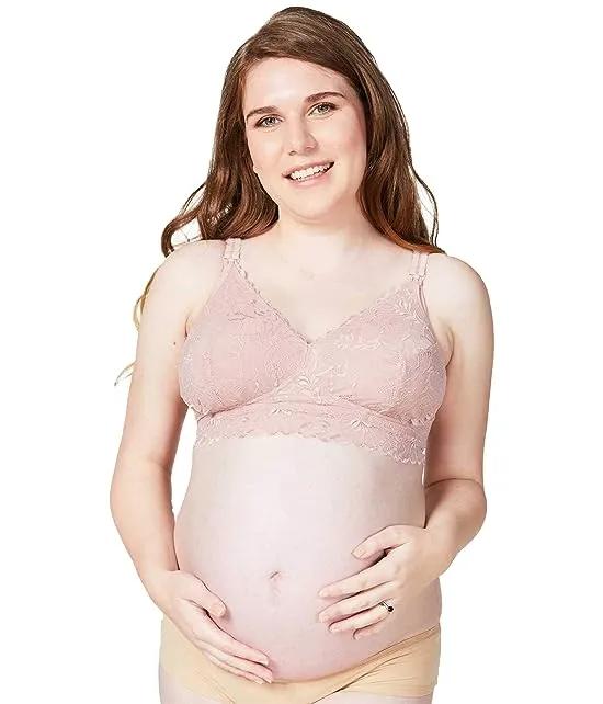 Maternity Chantilly Petite Wire Free Lace Nursing Bralette (For B-D Cups)