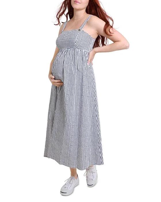 Maternity Fit And Flare Midi Dress