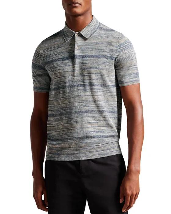 Mauda Striped Short Sleeve Polo Shirt