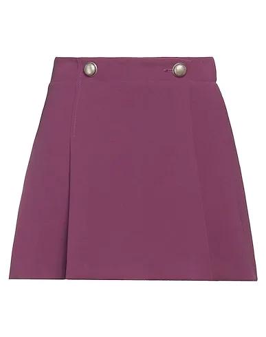 Mauve Crêpe Mini skirt